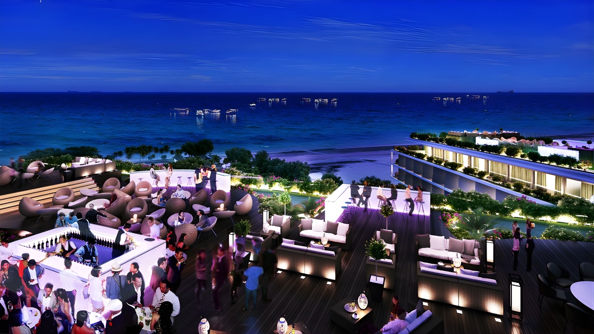 Sky Bar Và Tiện Ích Giải Trí Tầng Cao