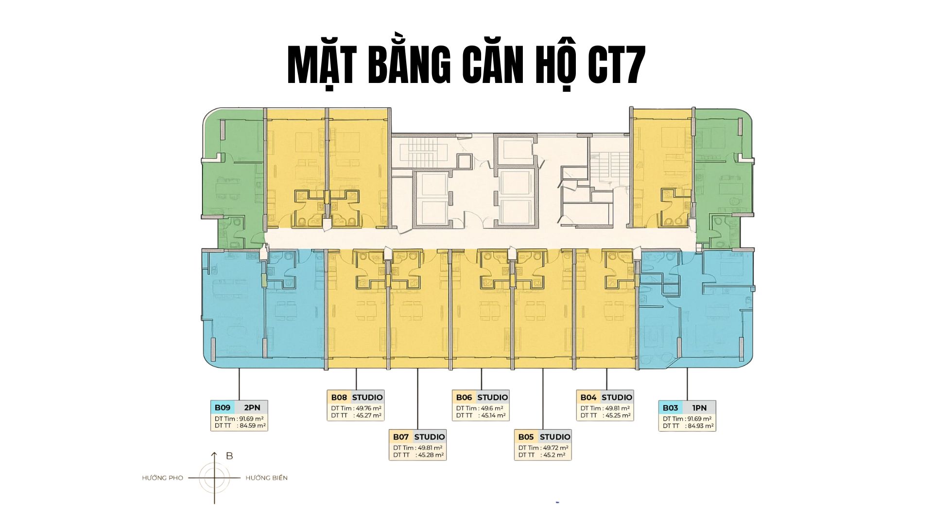 Chi tiết mặt bằng tầng CT7