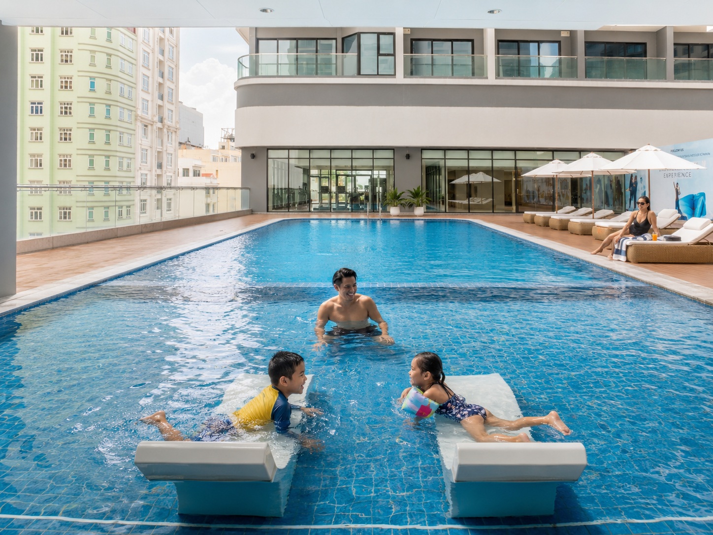 Hồ bơi 2 căn hộ Times Square Danang - Futa Residence Danang