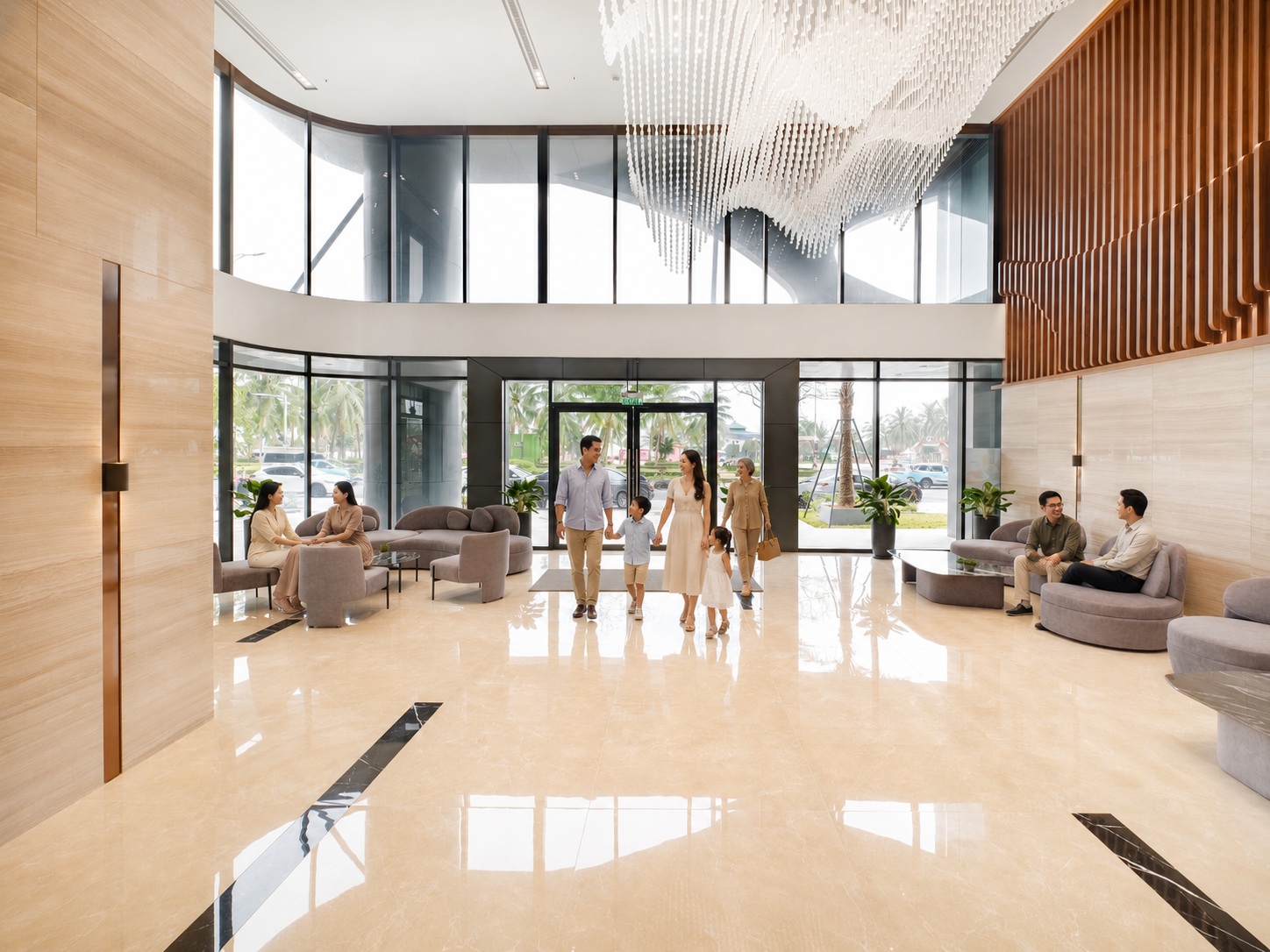 Sảnh đón căn hộ Times Square Danang - Futa Residence Danang